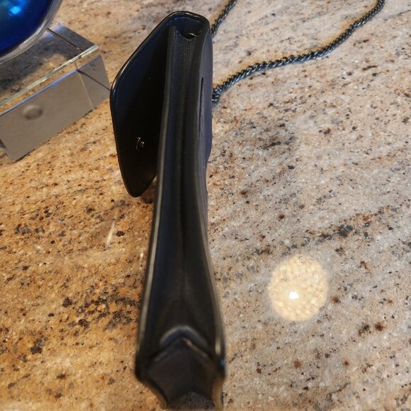 Coach North/South Phone Crossbody Rainbow Navy Blue Glitter Limited Edition - Picture 12 of 16